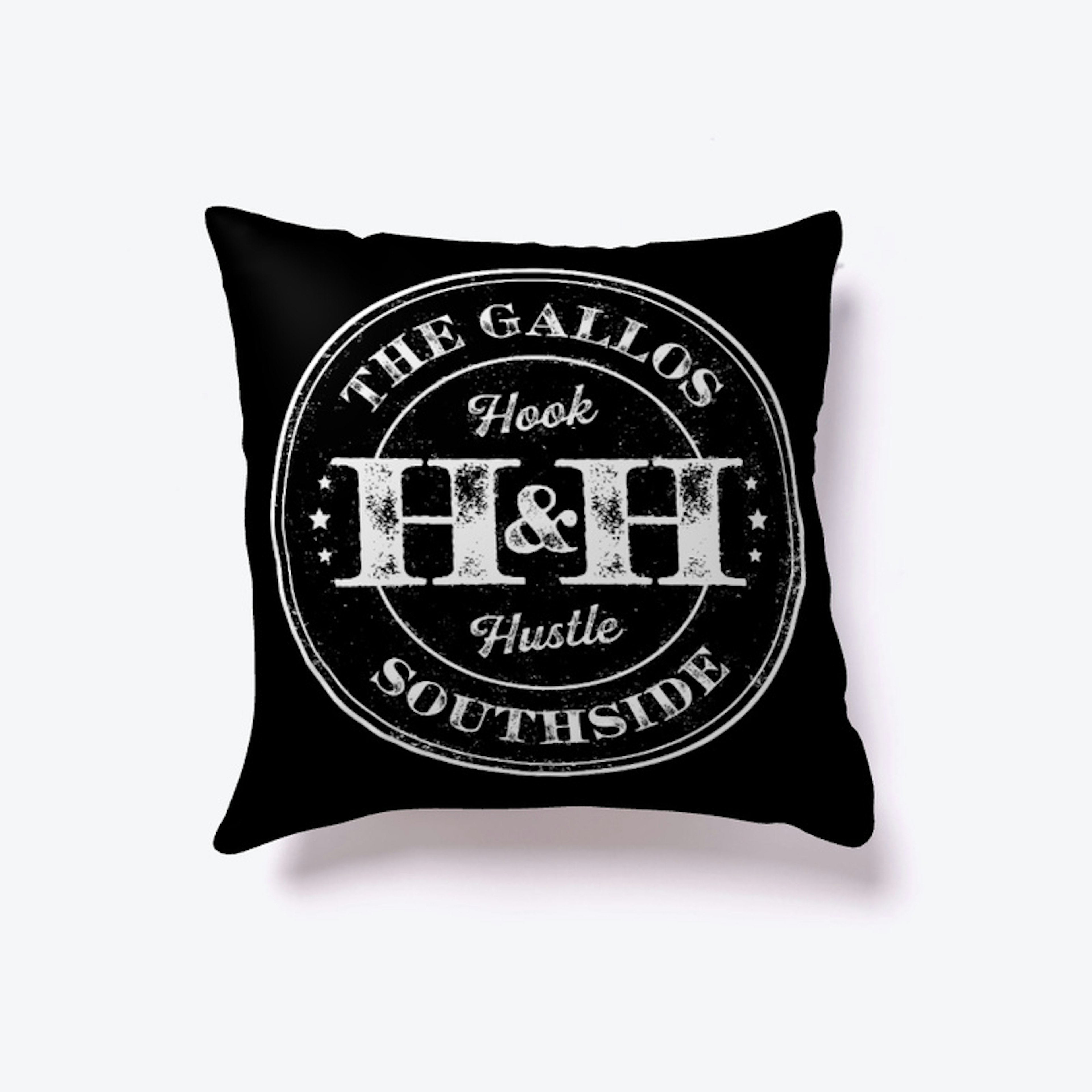 Hook & Hustle White Logo
