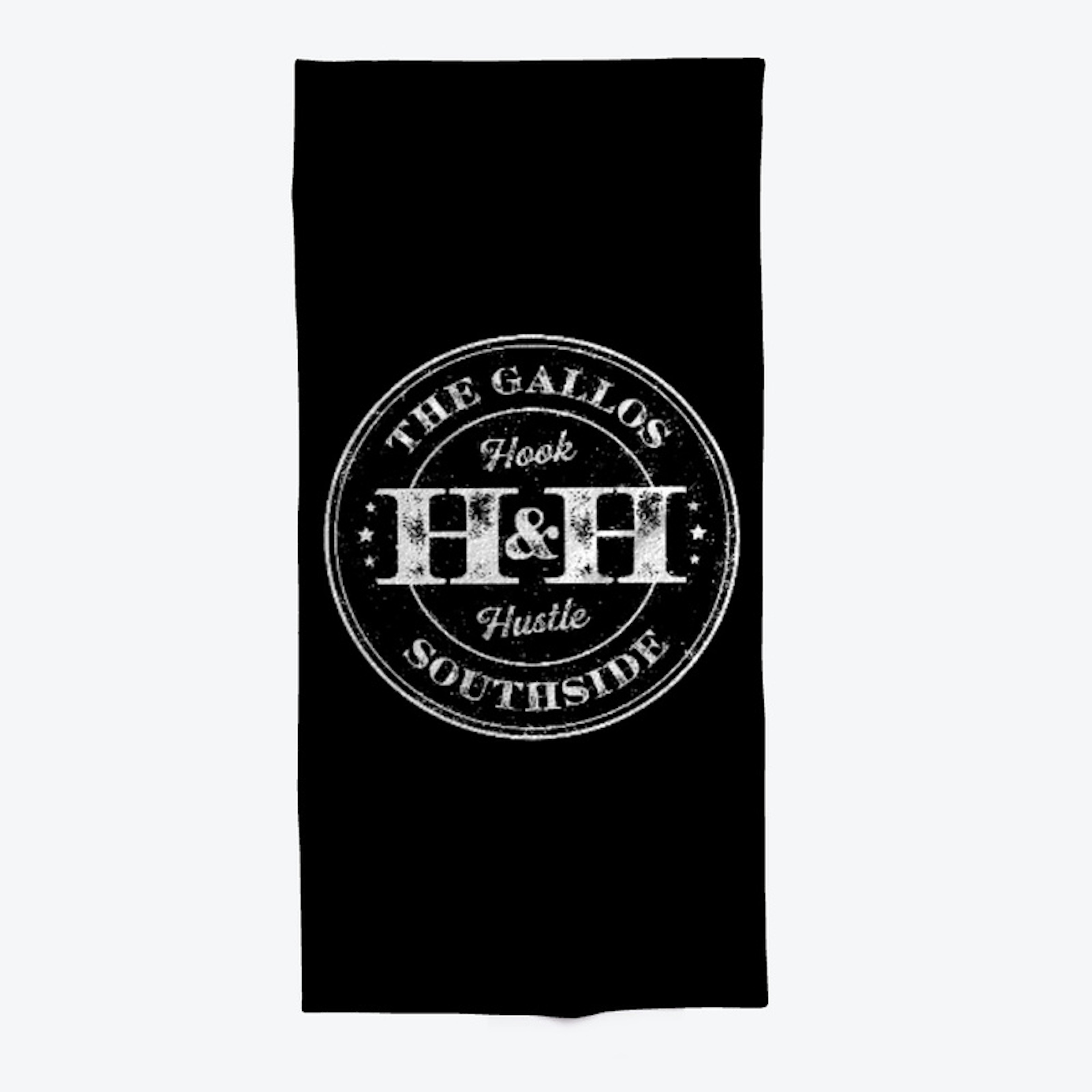 Hook & Hustle White Logo